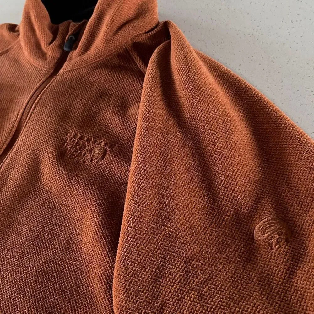 Mountain Hardwear Burnt Orange 1/4 Zip Sweatshirt Sweater Mens XL